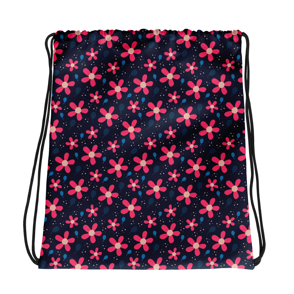 Floral Pattern – Drawstring bag