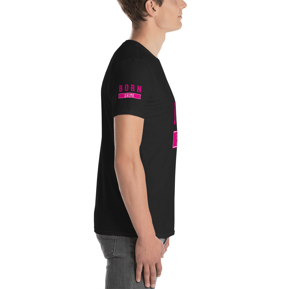Born To Shine – Dark & Pink – Short-Sleeve Unisex T-Shirt