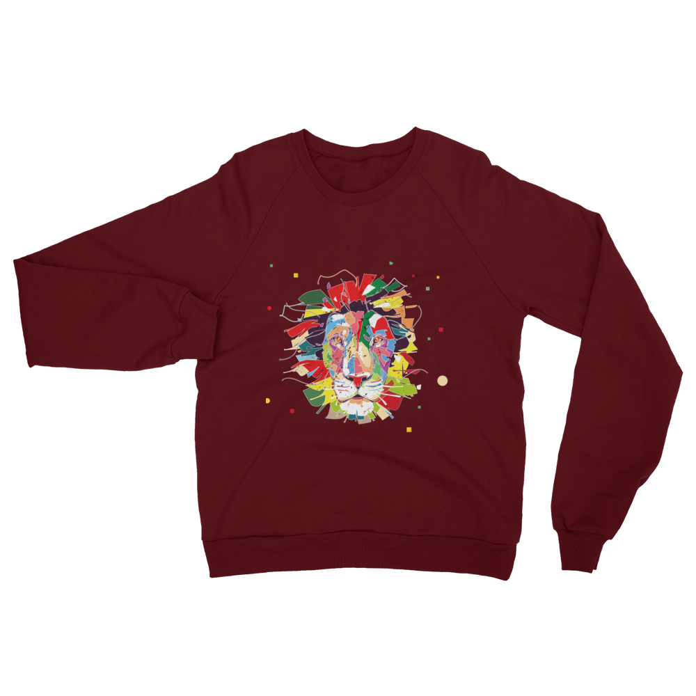 Lion’s Heart – Unisex California Fleece Raglan Sweatshirt