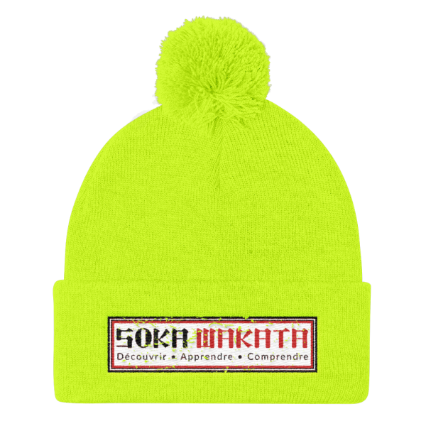 Soka Wakata - Motoed - Pom Pom Knit Cap - I Wear The Words Of Life