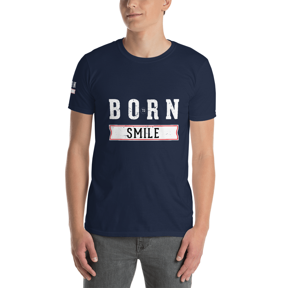 Born To Smile – Dark – Short-Sleeve Unisex T-Shirt