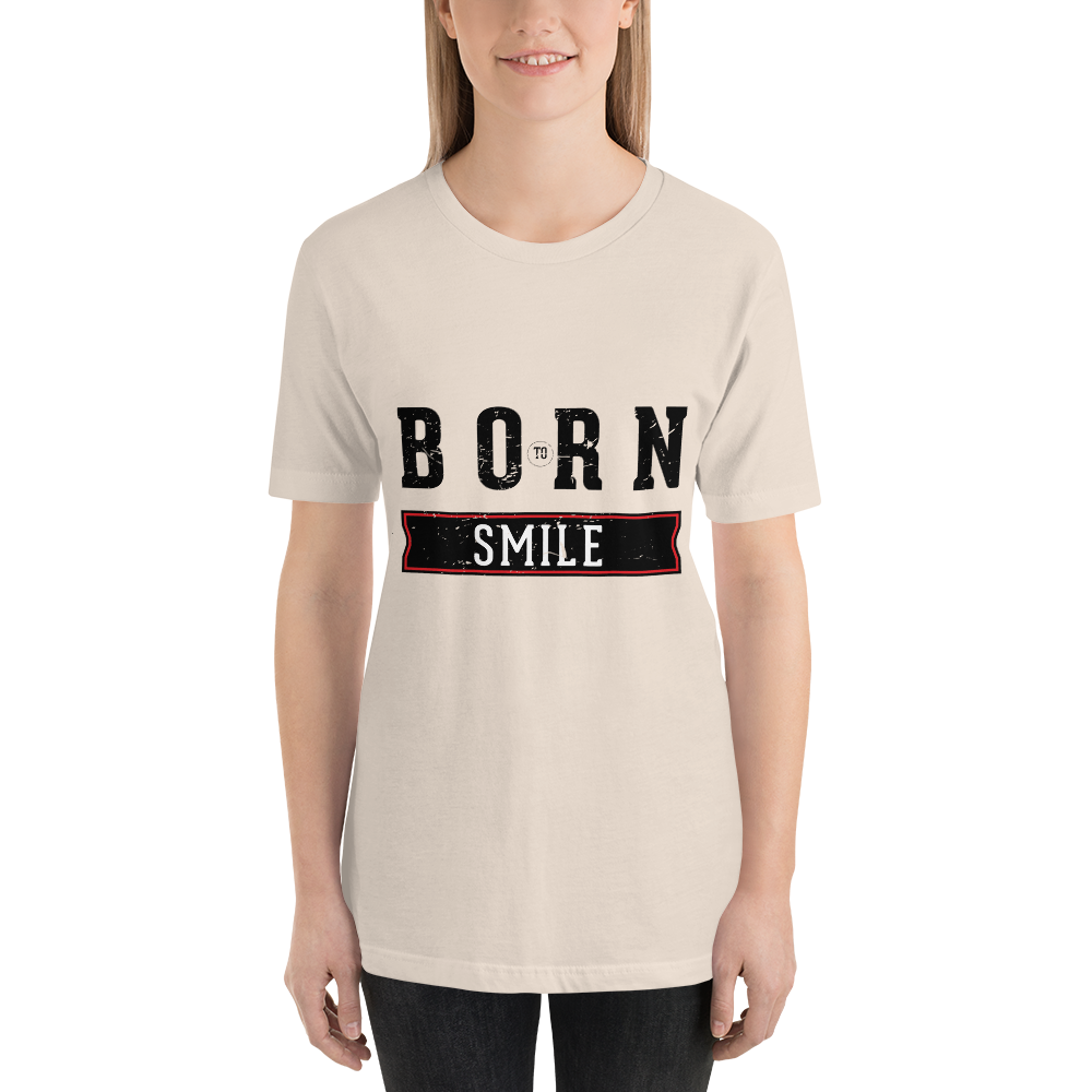 Born To Smile – Light – Short-Sleeve Unisex T-Shirt