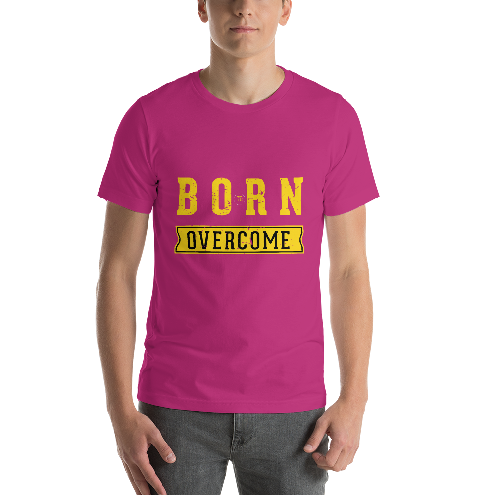 Born To Overcome – Dark Colored – Short-Sleeve Unisex T-Shirt