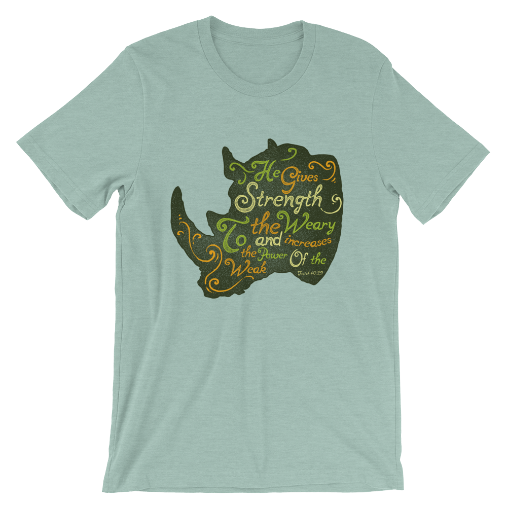 Strength To The Weary – Light – Short-Sleeve Unisex T-Shirt