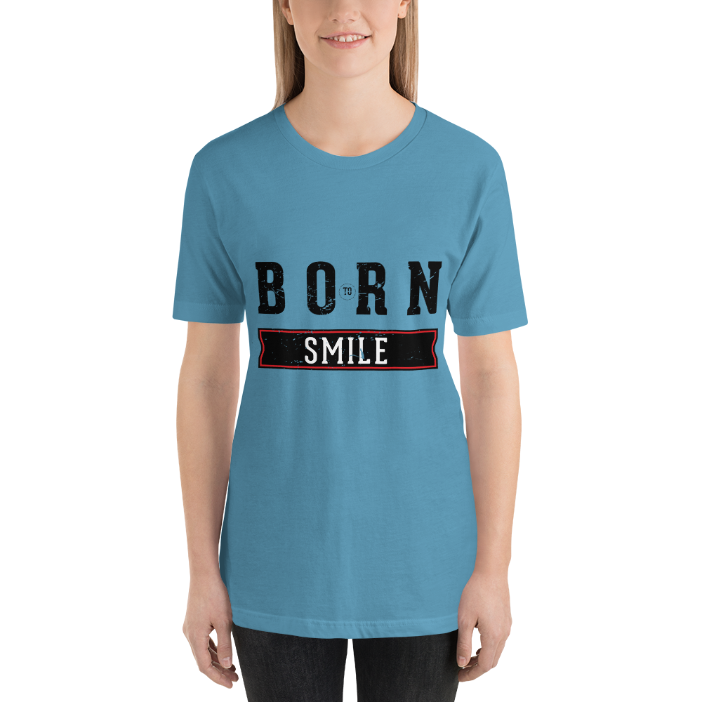 Born To Smile – Light – Short-Sleeve Unisex T-Shirt