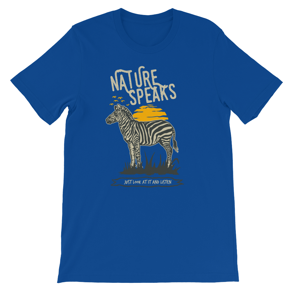 Nature Speaks – Dark – Short-Sleeve Unisex T-Shirt