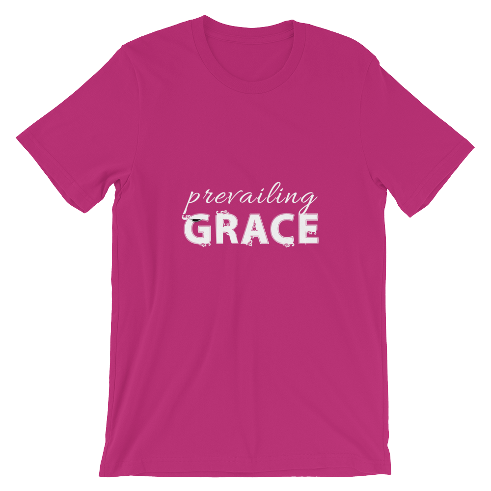 Prevailing Grace – Colored & White – Short-Sleeve Unisex T-Shirt