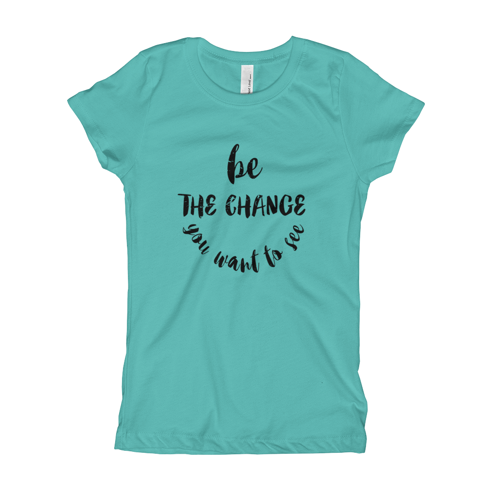 Be The Change – Light & Black – Girl’s T-Shirt