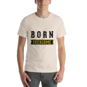 Born To Overcome – Light – Short-Sleeve Unisex T-Shirt