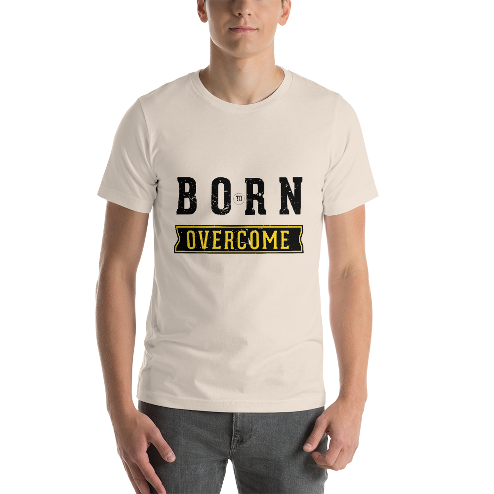 Born To Overcome – Light – Short-Sleeve Unisex T-Shirt