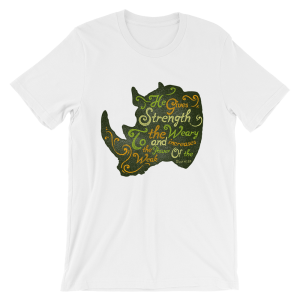 Strength To The Weary – Light – Short-Sleeve Unisex T-Shirt