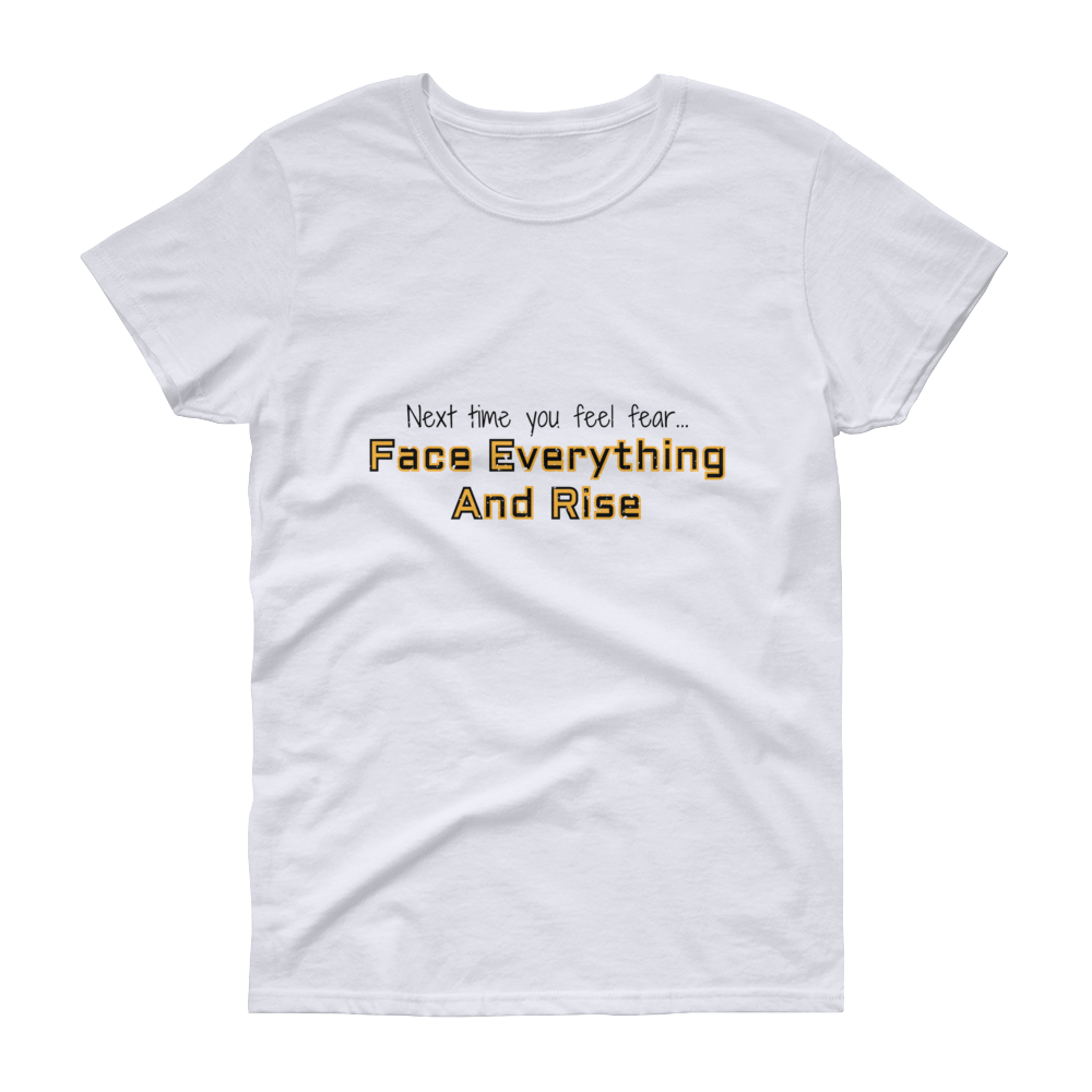 Face Everything And Rise – Light & Black – Women’s short sleeve t-shirt